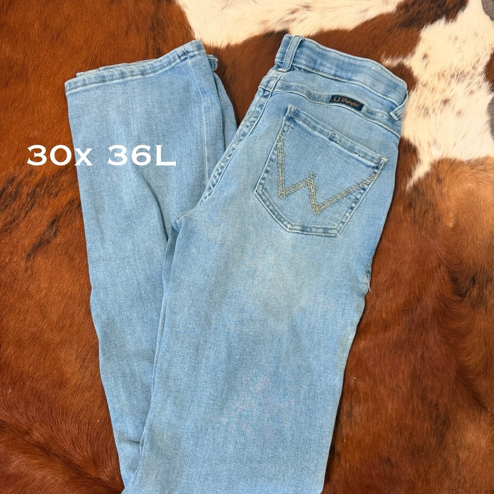 Wrangler Blue Boot Cut Jeans Classic Style